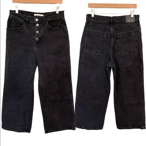 Levi’s Mile High Cropped Wide Leg button fly Size 30 Jeans